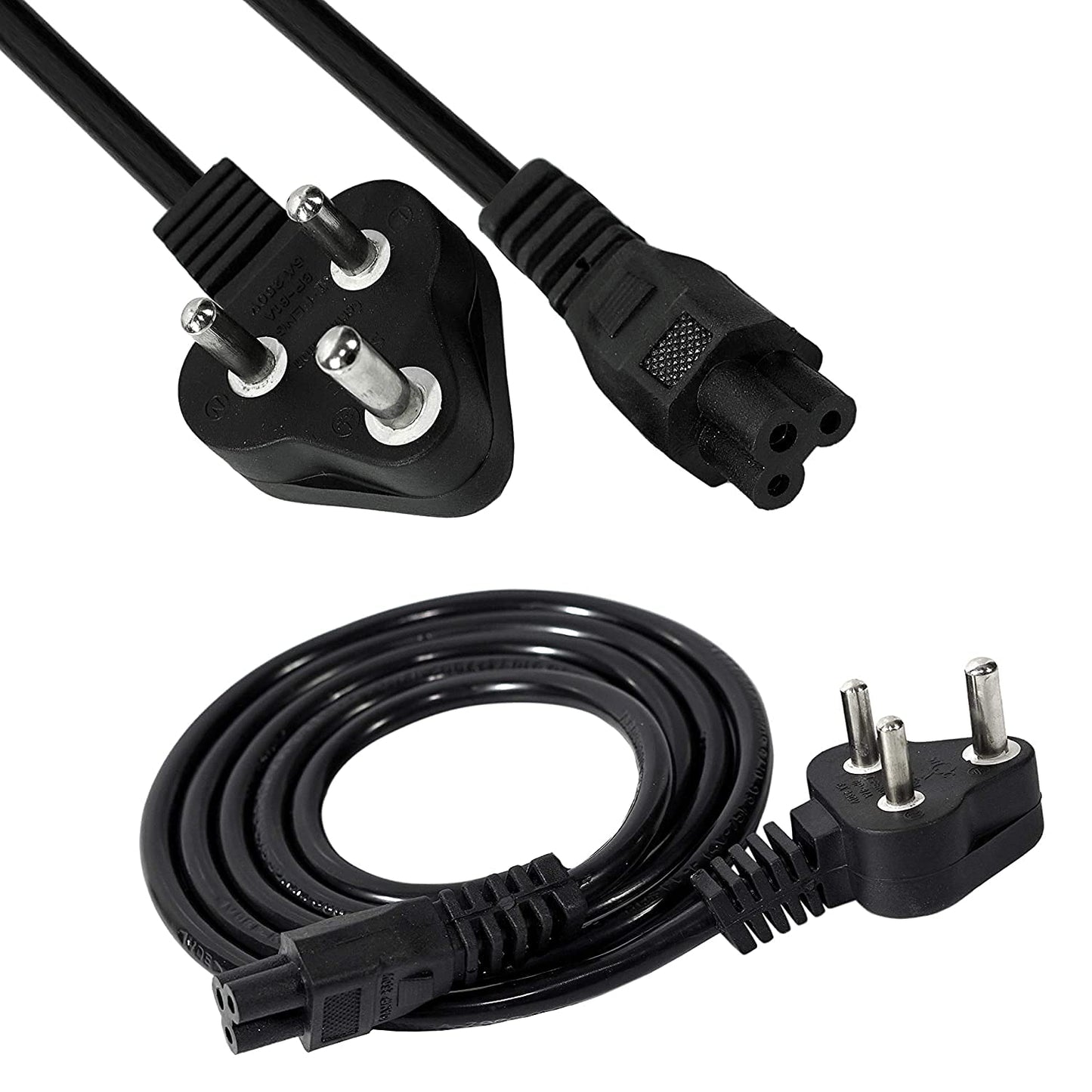 Nexspare 1.5M Black 3 Pin Laptop Power Cable | 18AWG Heavy Duty Universal Power Cord | Replacement Charger Adapter Cable for HP, Dell, Lenovo, Acer, Asus, Toshiba, MSI & More