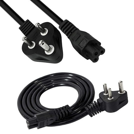 Nexspare 1.5M Black 3 Pin Laptop Power Cable | 18AWG Heavy Duty Universal Power Cord | Replacement Charger Adapter Cable for HP, Dell, Lenovo, Acer, Asus, Toshiba, MSI & More